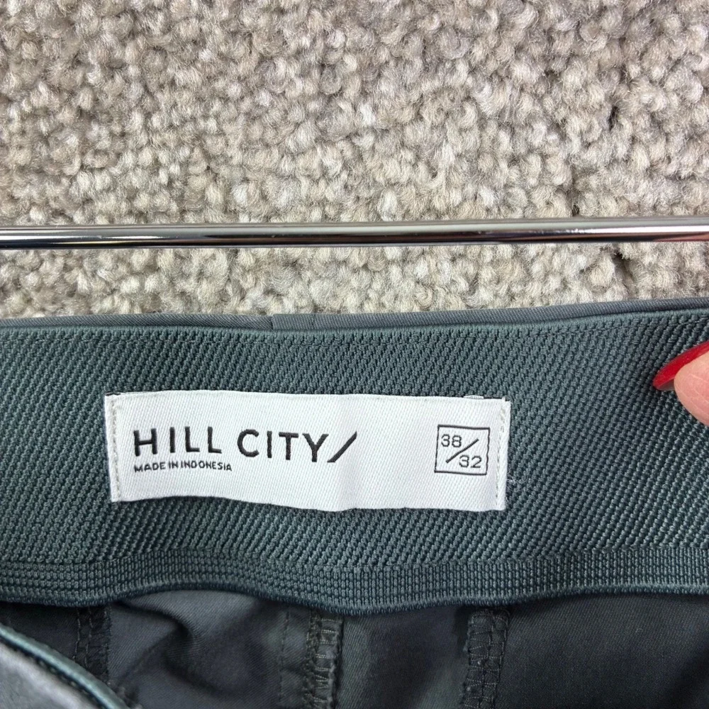 Hill City Size 38x31 Slate Gray Tech Chino Pants Stretch Commuter Travel